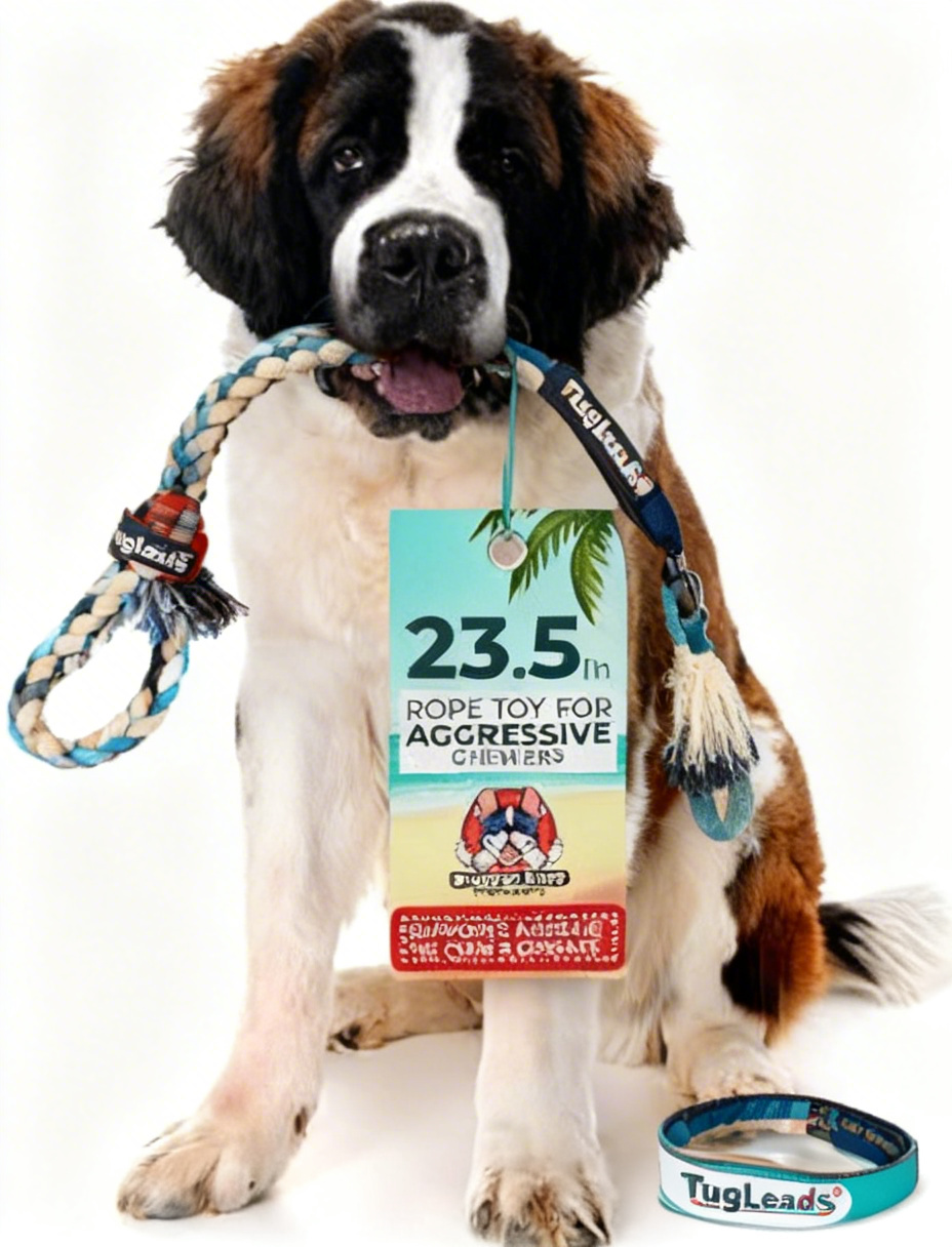 TugLeads® Interactive Tug-of-War Dog Leash - Your Pup’s Ultimate Adventure Sidekick for Walks, Playtime & Obedience Training | Durable Chew-Resistant Rope, Padded Handles & Fetch-Ready Design