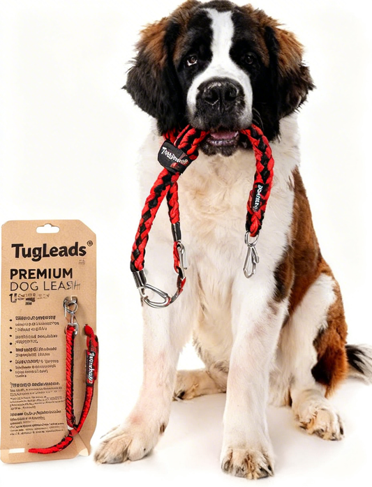TugLeads® Pull-Crazy Pup’s Tug & Walk Leash – Durable Chew-Resistant Rope Leash | Turn Boring Walks into Fun Tug Adventures!